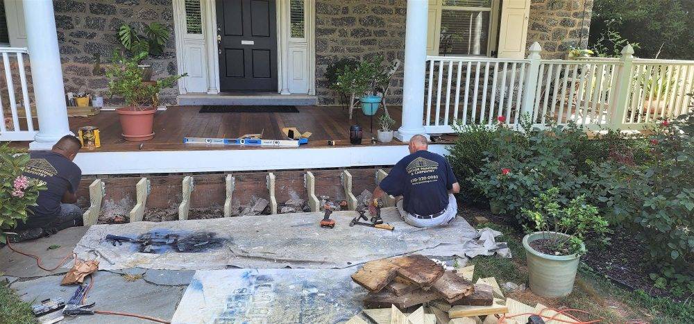 replacing the front steps