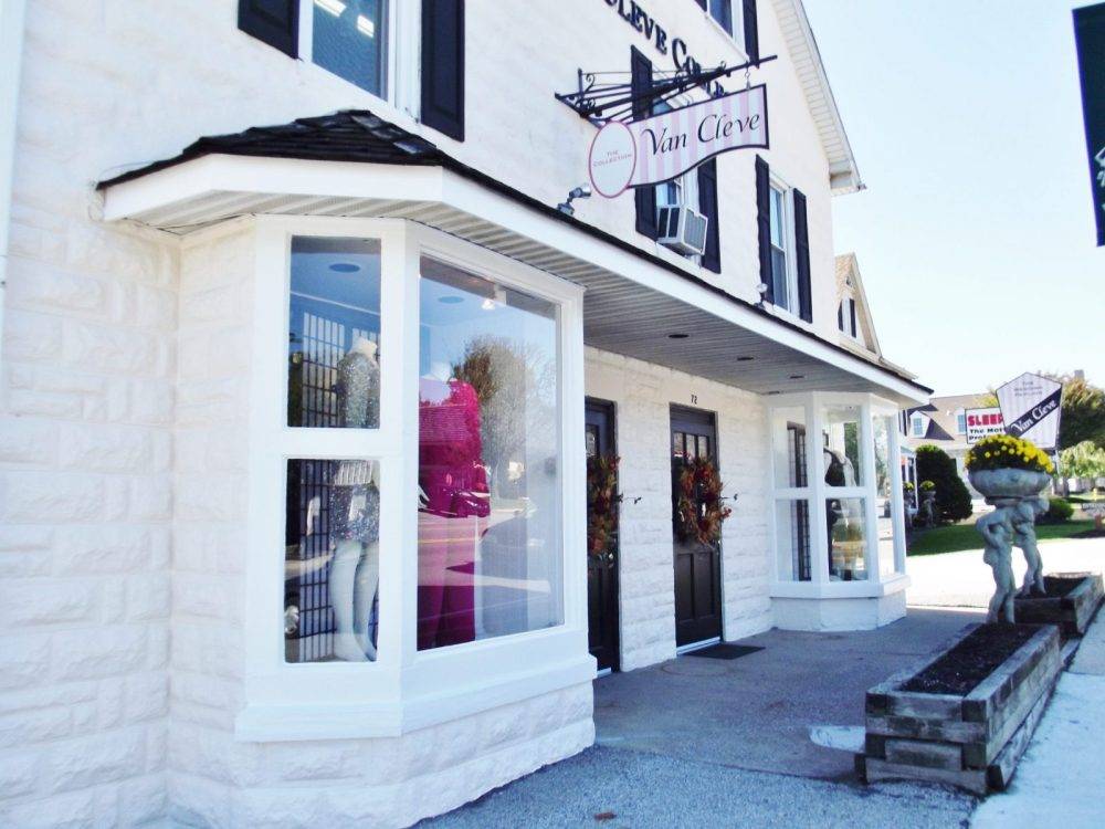 van cleve storefront with new stucco work