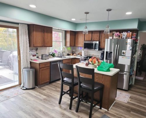 51 Glenside Cabinet  Walls Painting Before