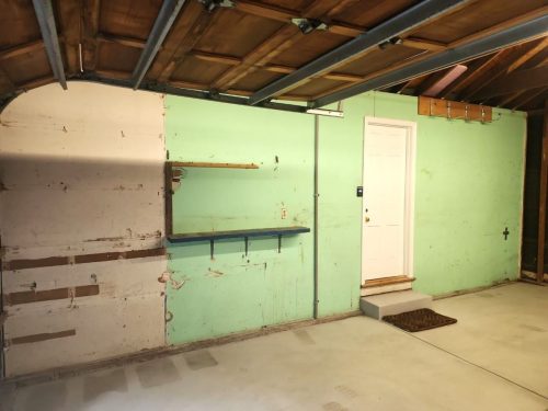 58 Valley Forge Garage Paint Before