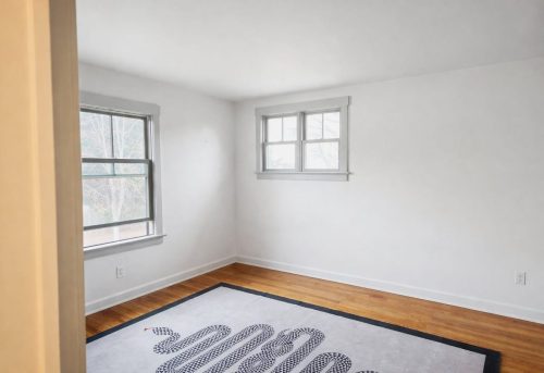 01 Wayne Horizontal Stained Wood Wainscoting  Paint Before