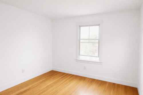 07 Wayne Horizontal Stained Wood Wainscoting  Paint Before